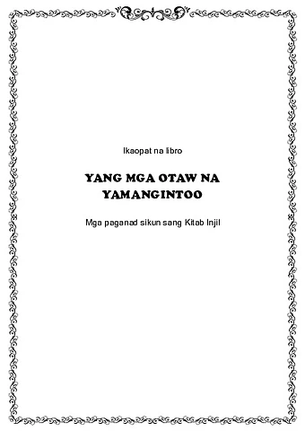 Yang Mga Otaw na Yamangintoo